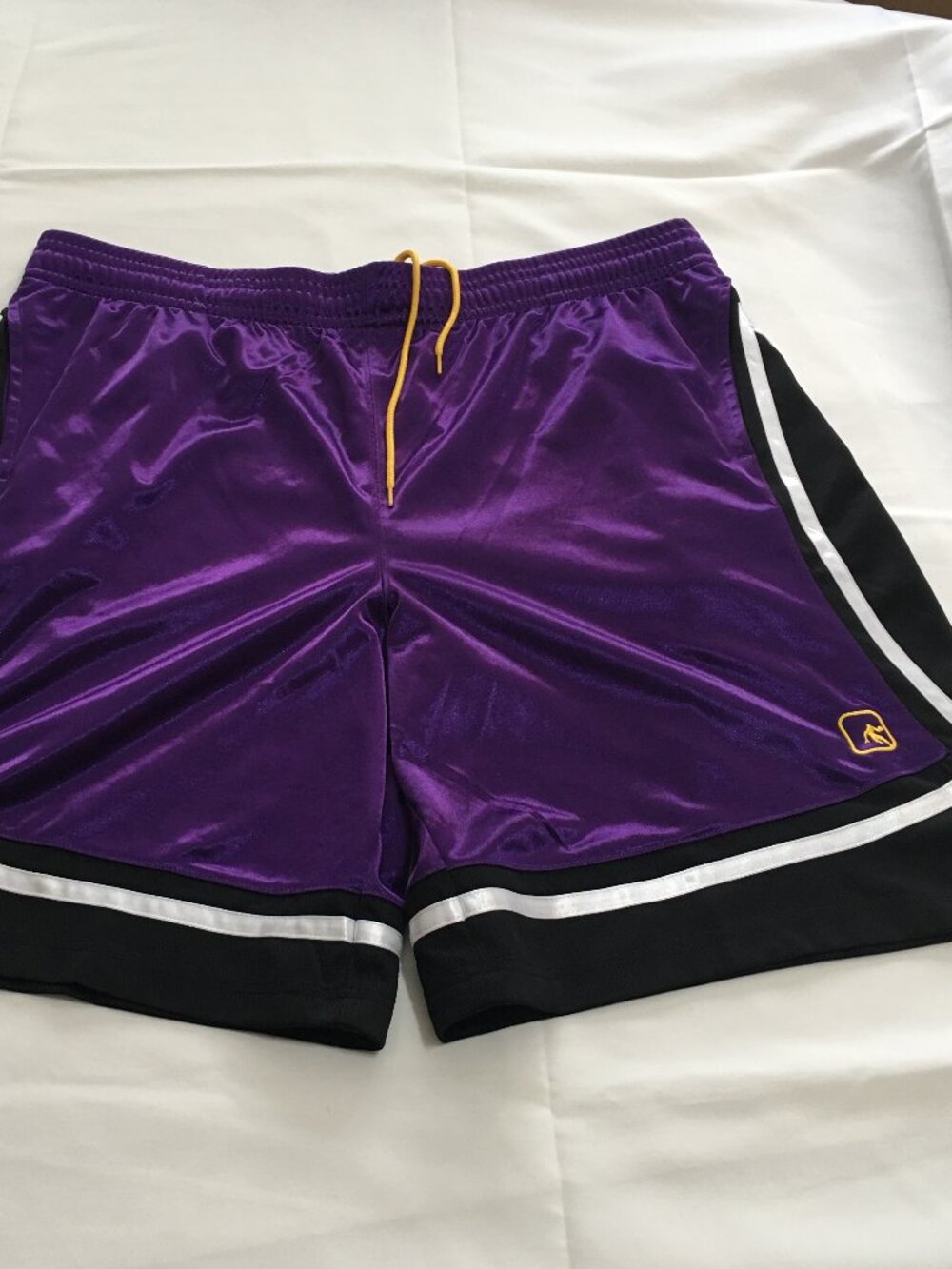 Vintage AND1 Shorts Mens 3XL Purple Colorblock Basketball Athletic Jersey